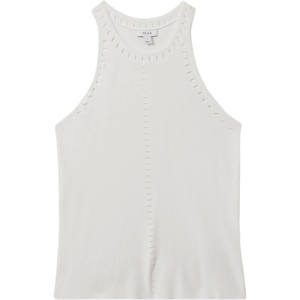 REISS CAMMI Fitted Cut Out Detail Vest